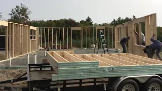 Time Lapse Off Grid Cabin in the Woods