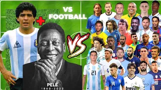 Pele and Maradona vs Football Legends (Pele and Maradona vs Football)