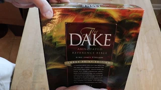 Large Print Dake Annontated Reference Bible Unboxing