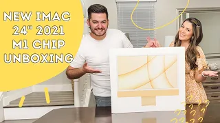 New Apple iMac 2021 Unboxing | Yellow iMac 24" M1 Chip | + First Impression!!