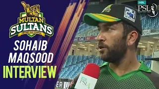 Sohaib Masood Interview | PEW Zalmi Vs Mul Sultans | Match 16 | 6th Mar | HBL PSL 2018 | M1F1