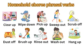 Secrets of Efficient Household Chores Phrasal Verbs#learnenglish #english #improvevocabulary