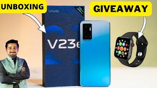 vivo V23e Unboxing & Review | 50MP AF Front Camera , Smart Watch Giveaway😍