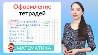 Оформление тетради по математике. Как оформить классную и домашнюю работу по математике?