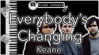 Everybody’s Changing - Keane - Piano Karaoke Instrumental