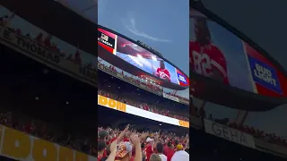 Tomahawk Chop at Chiefs vs Chargers NFL TNF