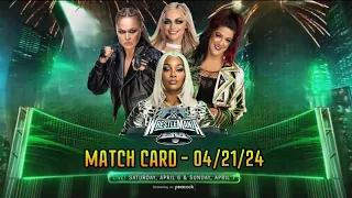 WWE 2K24 WESTRELMANIA XL PPV MATCH CARD ON 21TH APRIL