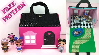 DIY Fabric Dollhouse Purse Free PDF Pattern