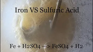 Reaction of Iron and Dilute Sulfuric Acid