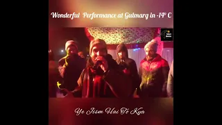 Ye Jism hai toh Kya Live song by Ahmad Tanveer Ali at Gulmarg in -14° C | Jism 2