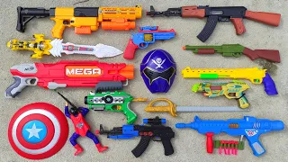 Mencari Tembakan Nerf Gun, Shotgun, Assault Rifle, AK47, Sniper Rifle,Glock Pistol,M16,Spiderman Gun