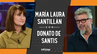 Donato De Santis con María Laura Santillán: "Argentina te enseña a ser el más vivo de los vivos"