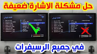 حل مشكلة الاشارة ضعيفة في جميع انواع الرسيفرات 2020