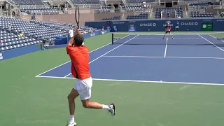 Cilic v Hurkacz, 2022 US Open practice, 4K