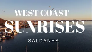 West Coast's beautifull  Sunsrises. Saldanha Bay, South Africa:  Drone video 4K