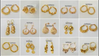 2021 की #stylish and #trendy gold earring design with weight / Long earring / PURE GOLD EARRINGS