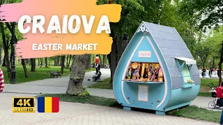 Craiova`s Easter Market, Romania - Walking Tour [4K] (April 2023)