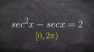 How to solve a trigonometric equation by factoring