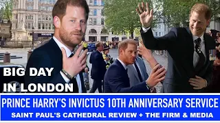 PRINCE HARRY'S INVICTUS 10TH ANNIVERSARY SERVICE SAINT PAUL'S CATHEDRAL REVIEW + THE FIRM & MEDIA