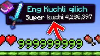 Minecraftda Super qilich yasash | Qanday qilib Minecraftda kuchli qilich yasash? | Qilich Kitoblari✅