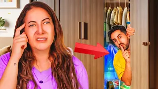 CONSTRUÍ UMA SALA SECRETA NO GUARDA-ROUPA *flagra*