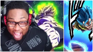 🔥WHAT DID I JUST WATCH!? NEW LR SSJ Gogeta and LR SSJ Broly Super Attack REACTION on DOKKAN BATTLE!