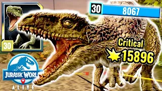 LEVEL 30 APEX INDONEMYS vs NUBLAR SHORES (JURASSIC WORLD ALIVE)