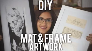 How to Mat and Frame Artwork : DIY