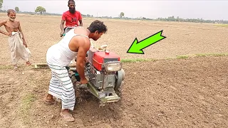 Amazing power tiller starting techniques - Amazing machine start (Part=70)