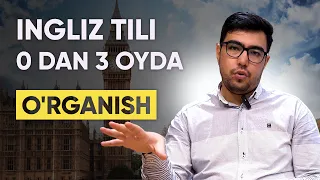 ingliz tili 0 DAN 3 OYDA mustaqil o'rganish ENG OSON usul