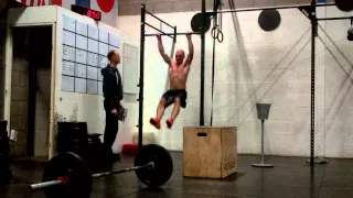 Antwerp throwdown Qualifier Wod 1 by Erwin Schippers (master), 214 reps.