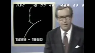 Alfred Hitchcock:  News Report of His Death - April 29, 1980