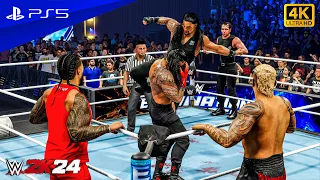 WWE 2K24 - The Shield vs. The Bloodline | Six-Man Tag Team Match | PS5™ 4K60