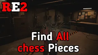 RESIDENT EVIL 2 [PC] Gameplay CLAIRE how to find chess pieces