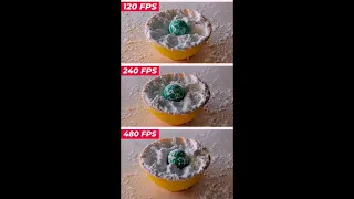 120 FPS VS 240 FPS VS 480 FPS VS 960 FPS VS 1920 FPS Compared | Slow Motion Video  Comparison #short