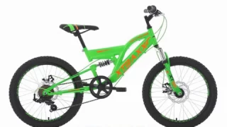 VTT enfant tout suspendu 20'' Xtraxx vert-orange TC 30 cm KS Cycling 124K