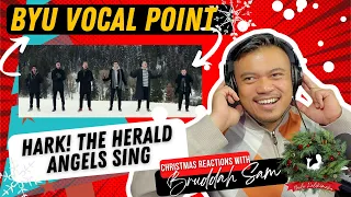 HARK! THE HERALD ANGELS SING with BYU VOCAL POINT | Bruddah🤙🏼Sam's REACTION VIDEOS