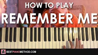 HOW TO PLAY - Coco - Remember Me (Piano Tutorial Lesson)