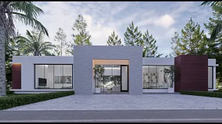 Practical and Modern House Design 4  Bedroom with a Home Office 12m x 20m