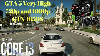 GTA 5 gtx 1650s & i3 10100f