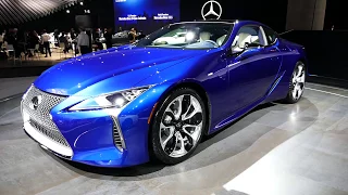 New 2018 Lexus LC500 Sports Coupe Car - Exterior Tour 1 - 2017 LA Auto Show, Los Angeles CA