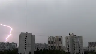 Гроза в Москве 7 июля 2022  / День легендарной грозы 2020  / Thunderstorm in Moscow july 7.