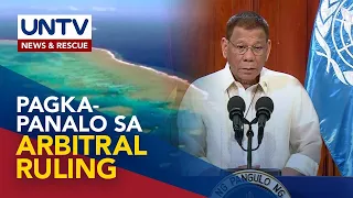 Duterte, iginiit ang pagkapanalo ng Pilipinas sa arbitral ruling vs. China sa South China Sea