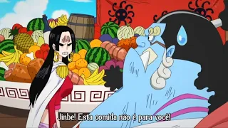 Coitado do Jinbe, nem comer ele pode kkkk