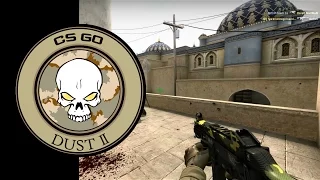 CS:GO de_dust - эйс с UMP-45 (клатч 1vs3)