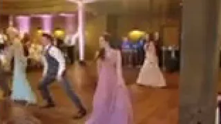 Backstreet bridal party surprise dance