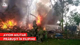 Un avion militar, cu 92 de persoane la bord, s-a prăbușit în Filipine. 17 soldați au murit