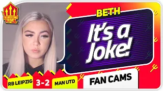 BETH! OLE BLEW IT! RB Leipzig 3-2 Manchester United Fan Cam