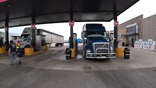 June 17, 2019/489 Trucking  fuel, coffee, lunch, shower, Remington Indiana