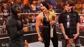 Dragon Lee confronts Rhea Ripley and Dominik Mysterio - WWE NXT August 1 July 2023